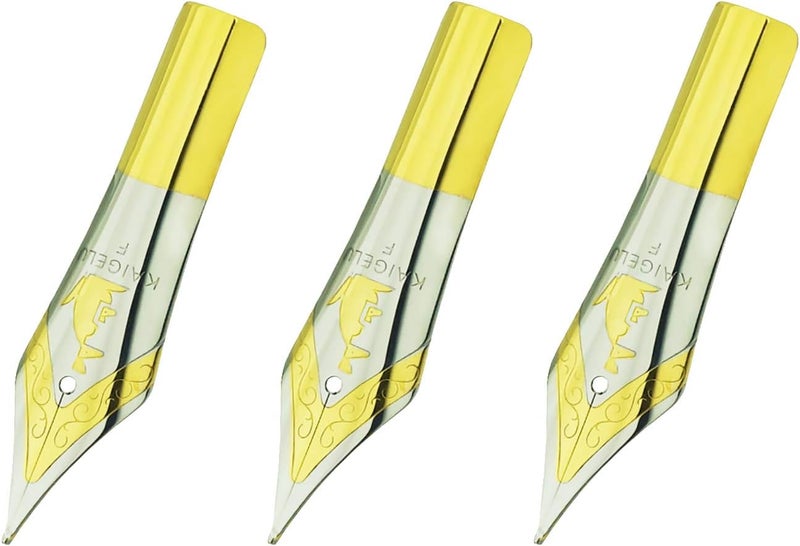erofa 3 PCS Kaigelu Fountain Pen Nibs Spare Fine Nib, #6 Size - Image 2